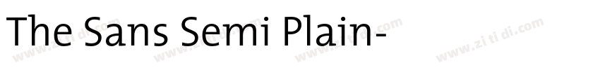 The Sans Semi Plain字体转换